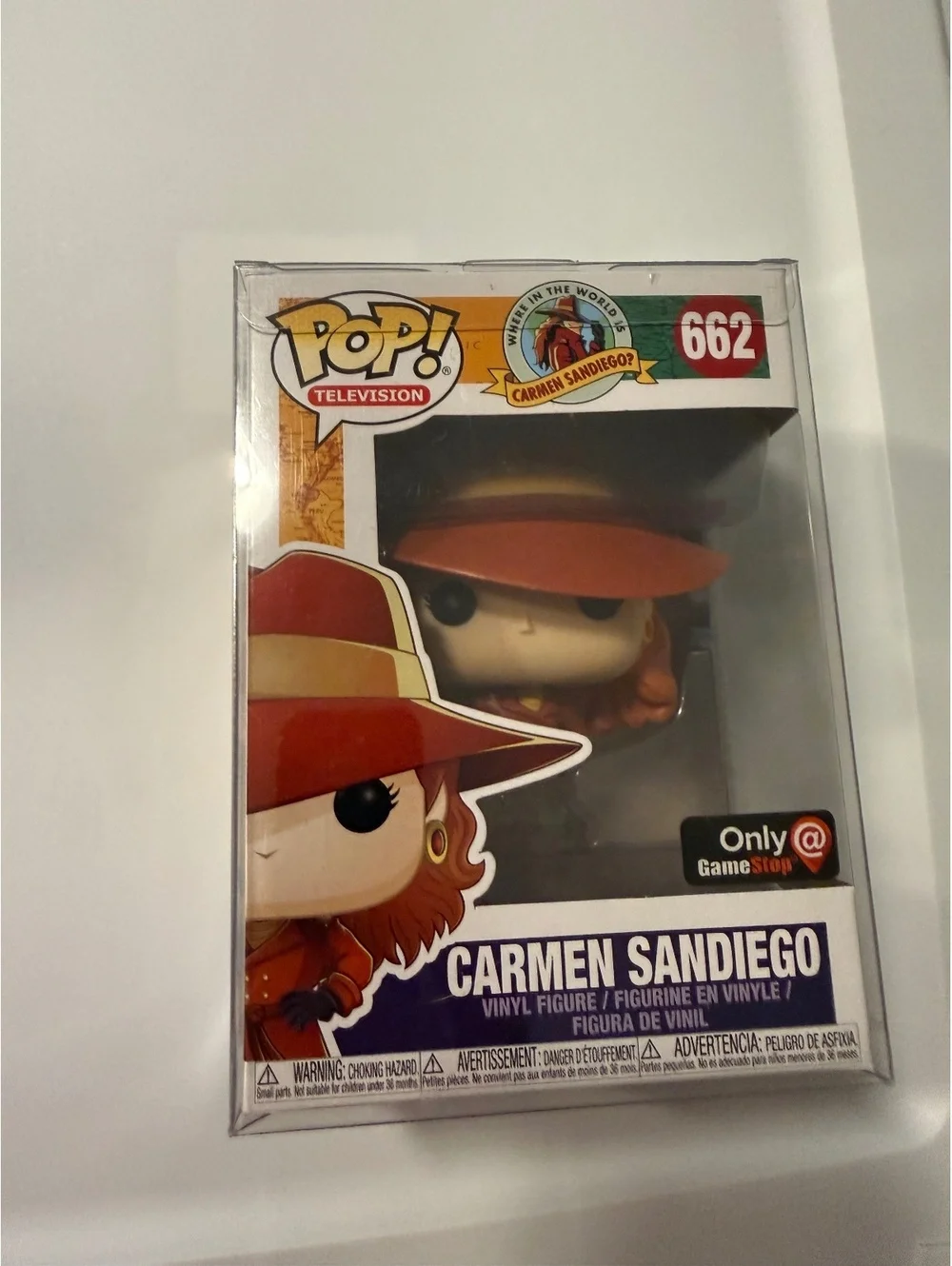 Funko Pop Carmen Sandiego #662 GameStop Exclusive Vinyl Figure